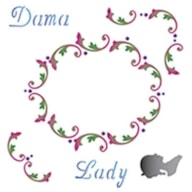 STENCIL 10X10CM MOLDURA LADY/DAMA 300051279 ACRILEX