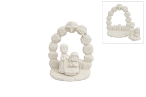 NATIVITY FAMILY 6.9X3.9X7.9CM PLATE BACK