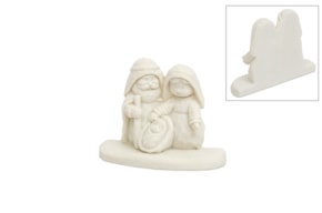 NATIVITY FAMILY 5.4X1.8X4.4CM PLATE ON BACK