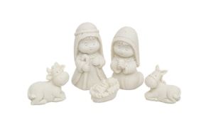 NATIVITY FAMILY 5P  4X2.5X2.2CM