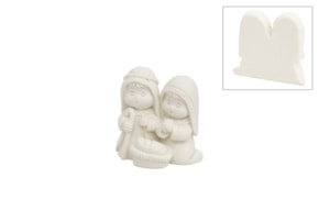 NATIVITY FAMILY 4.3X2X4.2CM PLATE ON BACK