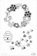 STENCIL 20X30CM 418 ABELHAS