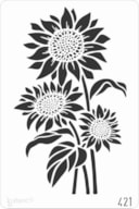 STENCIL 20X30CM 421 FLORES