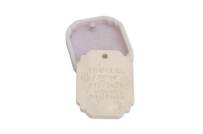 MOLDE SILICONE PLACA RECT. EDUCAR 5.5X7X0.8CM MLD240