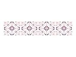 STENCIL 30X8CM BARRADO PORTUGUES 1  300031532 ACRILEX