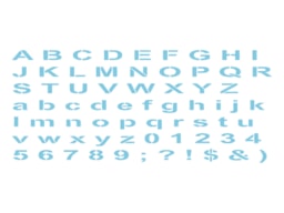 STENCIL 33X14CM ALPHABET 300001242 ACRILEX