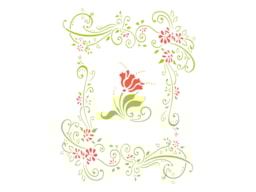 STENCIL 21X15CM PRIMAVERA 300021232 ACRILEX