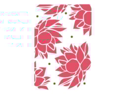 STENCIL 21X15CM FLOR DE LOTUS  300021516 ACRILEX