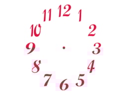 STENCIL 21X15CM RELOGIO 2  300021513 ACRILEX