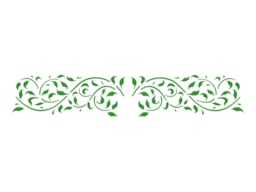 STENCIL 30X8CM FLORAL 2  300031140 ACRILEX