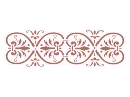 STENCIL 30X10CM FLORAL 3  300041173 ACRILEX