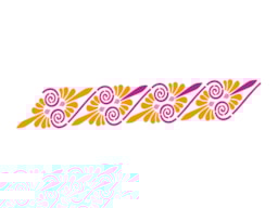 STENCIL 16X5CM FLORES 2  300061229 ACRILEX