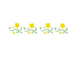 STENCIL 16X3CM FLORES DO CAMPO  300071116 ACRILEX