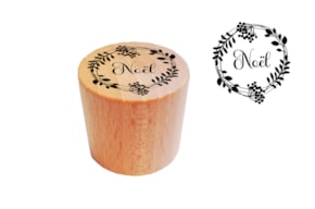 PR * CARIMBO MADEIRA NOEL 3x2.5CM  01902