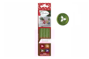 PACK OF 4 ROUND FLEXIBLE WAX STICK GREEN W/GLTTER 72455