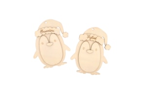 PINGUIM C/ NOME PERSONALIZAVEL 9.7X12X0.3CM CHOUPO