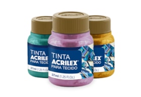 TINTAS TECIDO METALICAS 04340 ACRILEX
