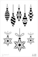 STENCIL 20X30CM 440 BOLAS DE NATAL