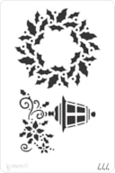 STENCIL 20X30CM 444 GRINALDA COM CANDEEIRO