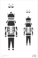 STENCIL 20X30CM 450 QUEBRA NOZES