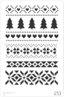 STENCIL 20X30CM 453 PADRÃO DE NATAL
