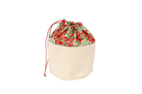 SACA DO PAO 26X15X23CM FLOR NATAL VERMELHO  692 PN