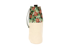 SACO GARRAFA DO VINHO D.11.5 X33CM FLOR NATAL VERDE 694 PN