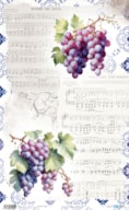 RICE PAPER 54X33CM FRUIT S MARKET II  GRAPE PFY-14225