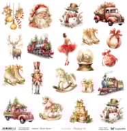 PR * SHEET 30.5X30.5CM W/ELEMENTS TO CUT RUSTIC CHRISTMAS