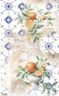 RICE PAPER 54X33CM FRUIT S MARKET II  ORANGE PFY-14214
