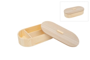 CAIXA OVAL 27X14X6.4CM