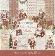 PR * 12 SCRAP PAPER 30.5X30.5CM FATHER CHRISTMAS PFY-12315