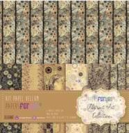 VELLUM SCRAP PAPER  30X31CM ABSTRACT ART PFY-14526