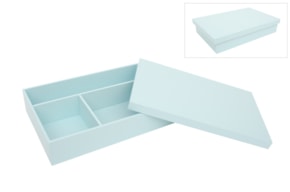BOX F/BAPTISM PAINTED 38X25X7.5CM BABY BLUE
