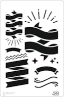 STENCIL 20X30CM 489 ETIQUETAS