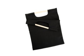 FABRIC BAG BLACK 34X40CM