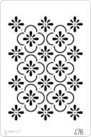 STENCIL 20X30CM 476 FLORES