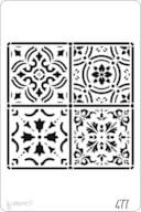 STENCIL 20X30CM 477 PADRÃO FLORES