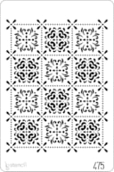 STENCIL 20X30CM 475 PADRÃO FLORES