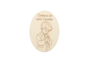 SET 6 PLACAS COMUNHAO MENINO 7X10X0.3CM CHOUPO