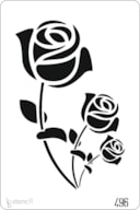 STENCIL 20X30CM 496 FLORES