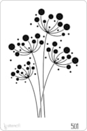 STENCIL 20X30CM 501 FLORES