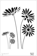 STENCIL 20X30CM 502 FLORES