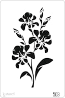STENCIL 20X30CM 503 FLORES