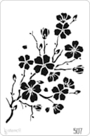 STENCIL 20X30CM 507 FLORES