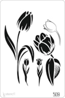 STENCIL 20X30CM 509 FLORES