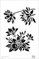 PLANTILLA 20X30CM 513 FLORES