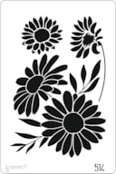 STENCIL 20X30CM 514 FLORES
