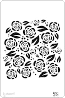 STENCIL 20X30CM 519 FLORES