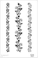 STENCIL 20X30CM 521 FLORES